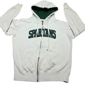 Michigan State Spartans Full Zip Hoodie Womens Medium Stadium Athletics